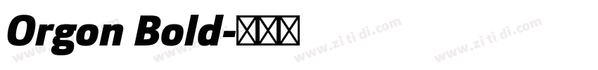 Orgon Bold字体转换